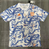 24/25 Lyon Royal Blue White Pre match training  Training shirts