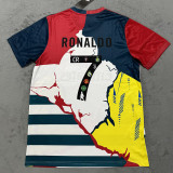 25/26 RMA C-Ro Anniversary Edition  Fans Soccer Jersey#带7号(红蓝领)
