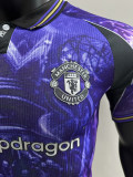 25/26 Man Utd Crown Purple Special Edition Blue Player Version Soccer Jersey