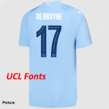 23/24 Man City Home 1:1 Fans Soccer Jersey