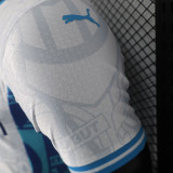 24/25 Marseille White & Blue Special Edition Player Version Soccer Jersey (白蓝）