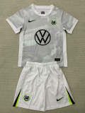 25/26 Wolfsburg Away  Kids Soccer Jersey