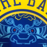 2018 Warriors CURRY #30 Yellow Retro NBA Jersey