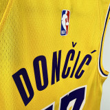 22/23 LAKERS DONCIC'#77 Yellow Top Quality Hot Pressing NBA Jersey