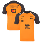 2025 McLaren Orange  Round Neck Racing Suit(圆领)