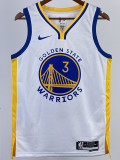 22/23 WARRIORS POOLE #3 White Top Quality Hot Pressing NBA Jersey (V领)