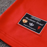 25/26 Man Utd Red  Half Pull Tracksuit #B2511 (半拉链)