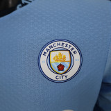 24/25 Man City Home Long Sleeve Player Version Soccer Jersey(长袖)