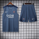 25/26 PSG Grey Training Short Suit