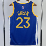 22/23 WARRIORS GREEN #23 Blue Top Quality Hot Pressing NBA Jersey (V领)