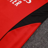 25/26  ARS Red  Kids Half Pull Tracksuit #E2524 (半拉链)