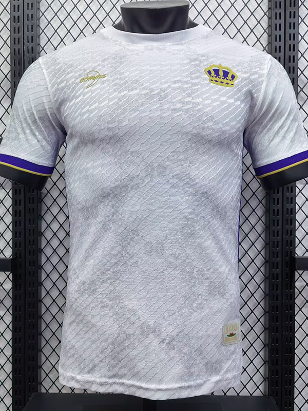 24/25 RMA  Label Grey White Special Edition  Player Version Soccer Jersey