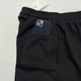 24/25 Black Flying Man Logo Black Cotton shorts(001、黑飞人标、全棉)