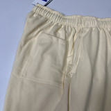 24/25 JOR Yellow Cotton shorts(003、前小英文标、全棉)