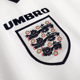 1996  England Home Long Sleeve Retro Soccer Jersey(长袖）