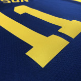 22/23 WARRIORS THOMPSON #11 Royal blue Top Quality Hot Pressing NBA Jersey (Trapeze Edition)