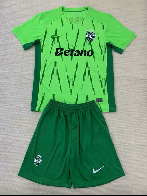 24/25 Sporting Lisbon Fourth Kids Soccer Jersey