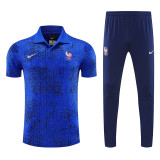 25/26 France Royal Blue polo shirts pants suit