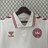 2024 Denmark Away Fans Soccer Jersey(胶章)