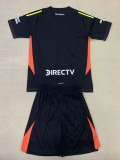 24/25 River Plate Black Goalkeeper  Kids Jerseys