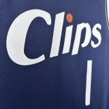 23/24 CLIPPERS HARDEN #1 Dark blue City Edition Top Quality Hot Pressing NBA Jersey