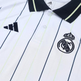 25/26 RMA White Stripe polo shirts pants suit