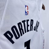24/25 Nuggets PORTER JR. #1 White City Edition Top Quality Hot Pressing NBA Jersey