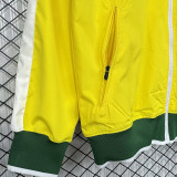 2010/2011 Brazil Yellow Retro  Windbreaker
