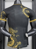 24/25 RMA Black Golden Dragon Player Version Soccer Jersey