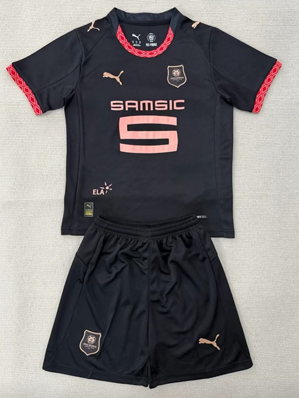 25/26 Stade Rennais Third Kids Jerseys
