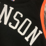 22/23 KNICKS BRUNSON #11 Black City Edition Top Quality Hot Pressing NBA Jersey