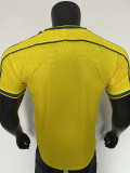 25/26 Brazil Special Edition Yellow Player Version Soccer Jersey（带五星）