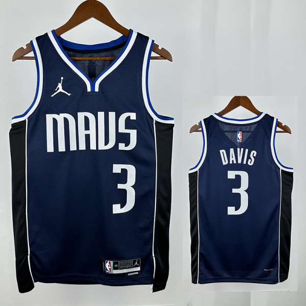 22/23 Dallas Mavericks DAVIS #3 Royal Blue Flying Man Top Quality Hot Pressing NBA Jersey