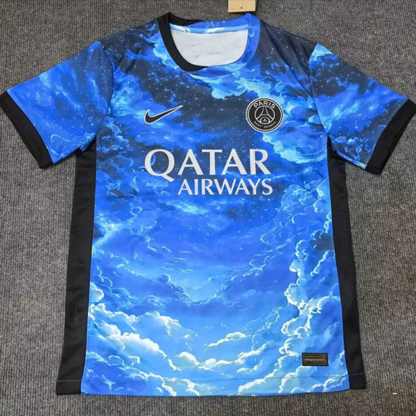 25/26 PSG Sky Special Edition Blue  Fans Soccer Jersey