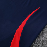 25/26  Man Utd Royal Blue Polo Collar Pants Set