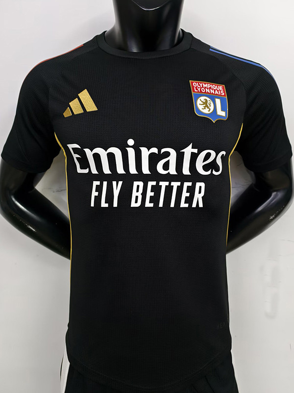 25/26  Lyon Black Player Version  Training shirts