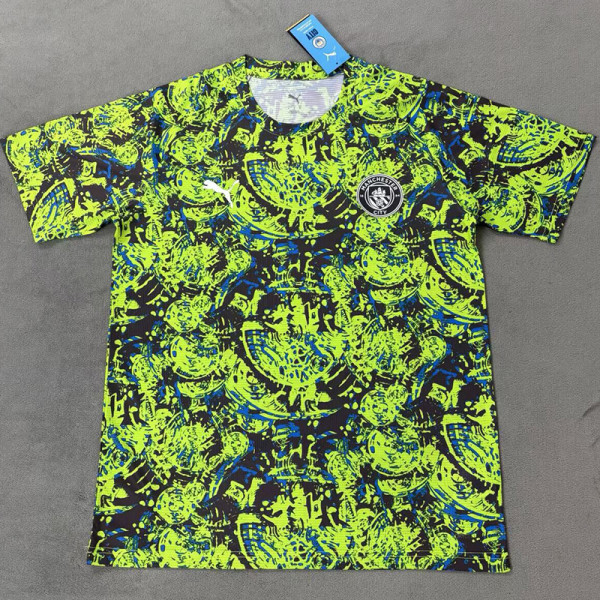 25/26 Man City Green  FansTraining Shirts