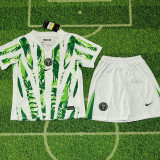 25/26  Algeria Home Kids Soccer Jersey