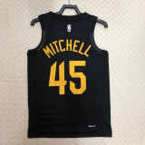 22/23 Cleveland Cavaliers MITCHELL #45 Black Top Quality Hot Pressing NBA Jersey (Trapeze Edition)