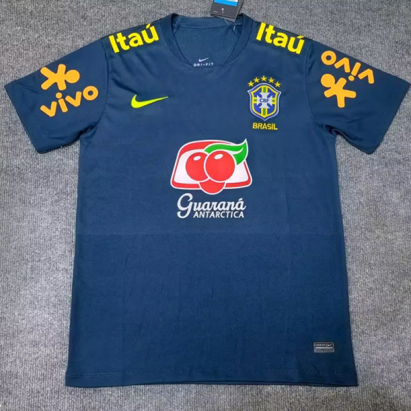 2019/2020 Brazil Special Edition Royal Blue Retro Soccer Jersey