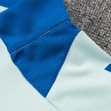 24/25 Spain Light Blue Half Pull Tracksuit  (半拉链、B832)