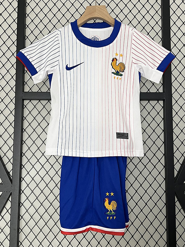 24/25 France Away Kids Soccer Jersey