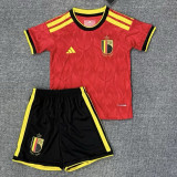 25/26 Belgium Home Kids Soccer Jersey