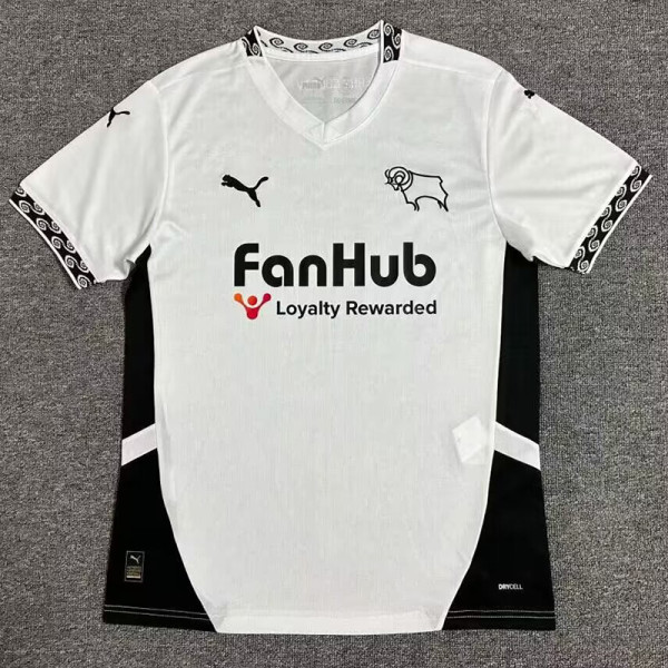 24/25 Derby County F.C  Home Fans Soccer Jersey