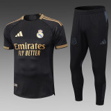 25/26 RMA Black Player Version Soccer Jersey & Black pants