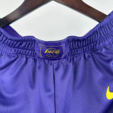 24/25 Lakers Purple City EditionTop Quality NBA Pants