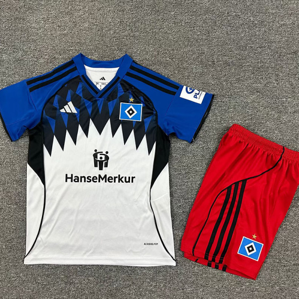 25/26 Hamburger Home  Kids Soccer Jersey