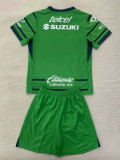 24/25 Pumas UNAM Green Goalkeeper Kids Soccer Jersey