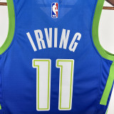 Dallas Mavericks LRVING #11 Blue Gradient Top Quality Hot Pressing  NBA Jersey