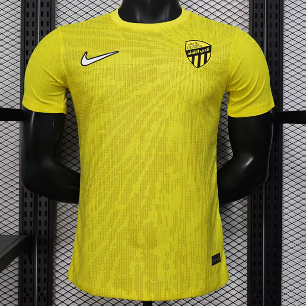 25/26 Ittihad Yellow Player Version Soccer Jersey